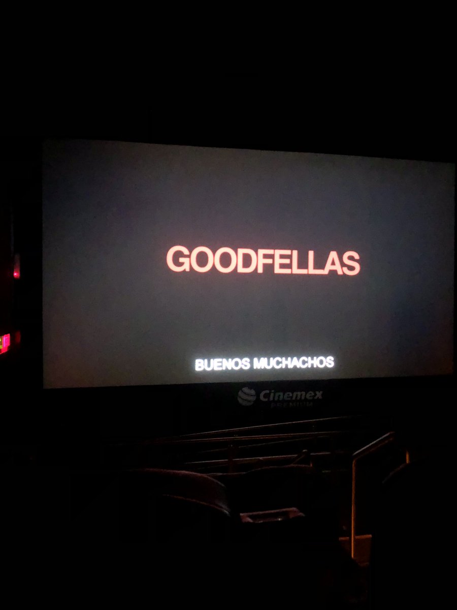 PalomaJagger's tweet photo. Vamos a ver una gran película “Goodfellas” que emoción #peliculas #clasicas @Cinemex 🤩 https://t.co/cdxxpwNq7f