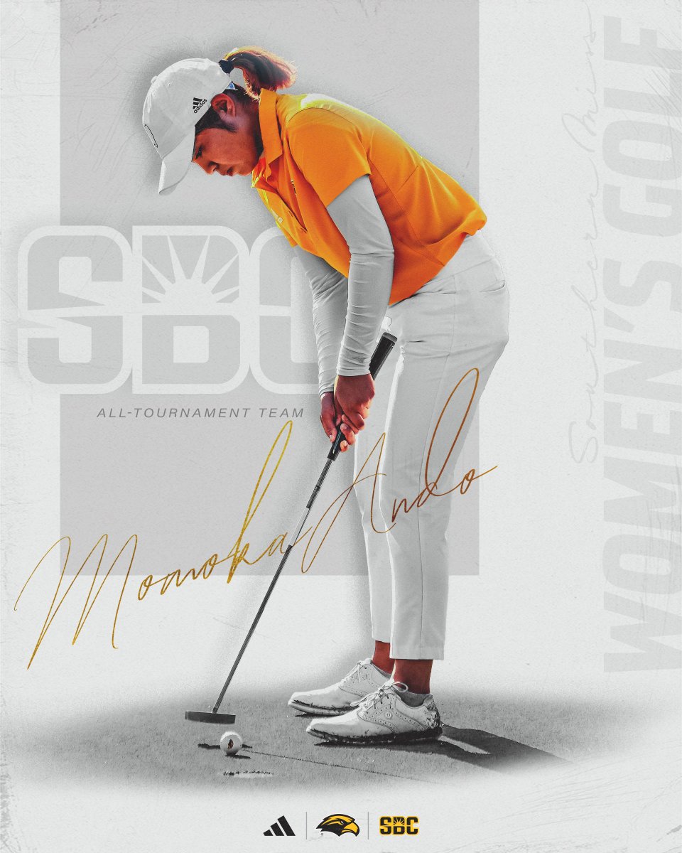 SouthernMissWG's tweet photo. 🗣️ 𝗕𝗢𝗢𝗠 

Momoka Ando earns All-Tournament Team honors at the @SunBelt Championships 😤

🔗 https://t.co/fwk5LYbdJk

#SMTTT https://t.co/jRO2Dl51PQ