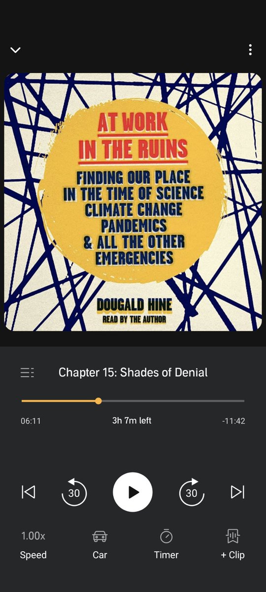 I'm up to chapter 15. The longer he goes the better he gets. No let downs yet. 3 hours left. I'll hate to see it end.