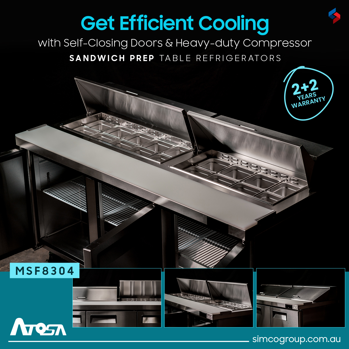 simcogroupau's tweet image. Upgrade your #kitchen with a #sandwich #preptable #refrigerator! Enjoy efficient #cooling and easy #food prep all in one.

Get Quote - bit.ly/prep-fridges