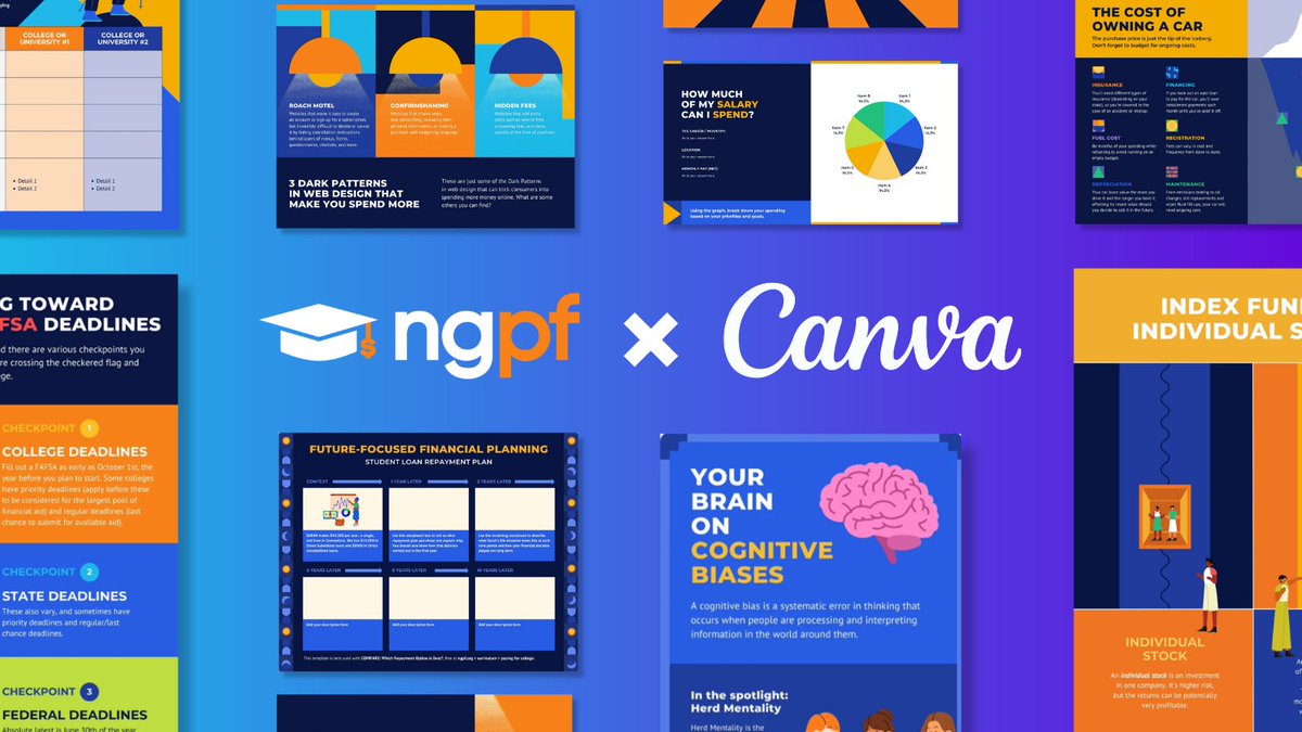 Canva for Education (@canvaedu) on Twitter photo Exciting news! ๐ We have officially partnered with the team at <a href="/NextGenPF/">Next Gen Personal Finance</a> to create a series of financial literacy activities for students. ๐งโ๐๐๐ณ
Search "NGPF" on Canva to explore them! For more information, check out ๐ canva.com/learn/ngpf-finโฆ. Exciting news! ๐ We have officially partnered with the team at <a href="/NextGenPF/">Next Gen Personal Finance</a> to create a series of financial literacy activities for students. ๐งโ๐๐๐ณ
Search "NGPF" on Canva to explore them! For more information, check out ๐ canva.com/learn/ngpf-finโฆ.