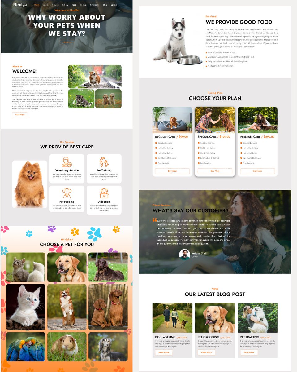 DevGeneration's tweet photo. 🐶❤️🐱 Do you love your pet ❤️ and you want to create a website for them?
Buy Now 👇
Full View Link:https://t.co/FT3egXW4c6
--
To make your website email us.👇
📧 nextgenerationdev278@gmail.com
--
#pet #petlovers #petdog #animal #animallovers #animals #html5 #css #usapets https://t.co/wN1p0o0Yoo