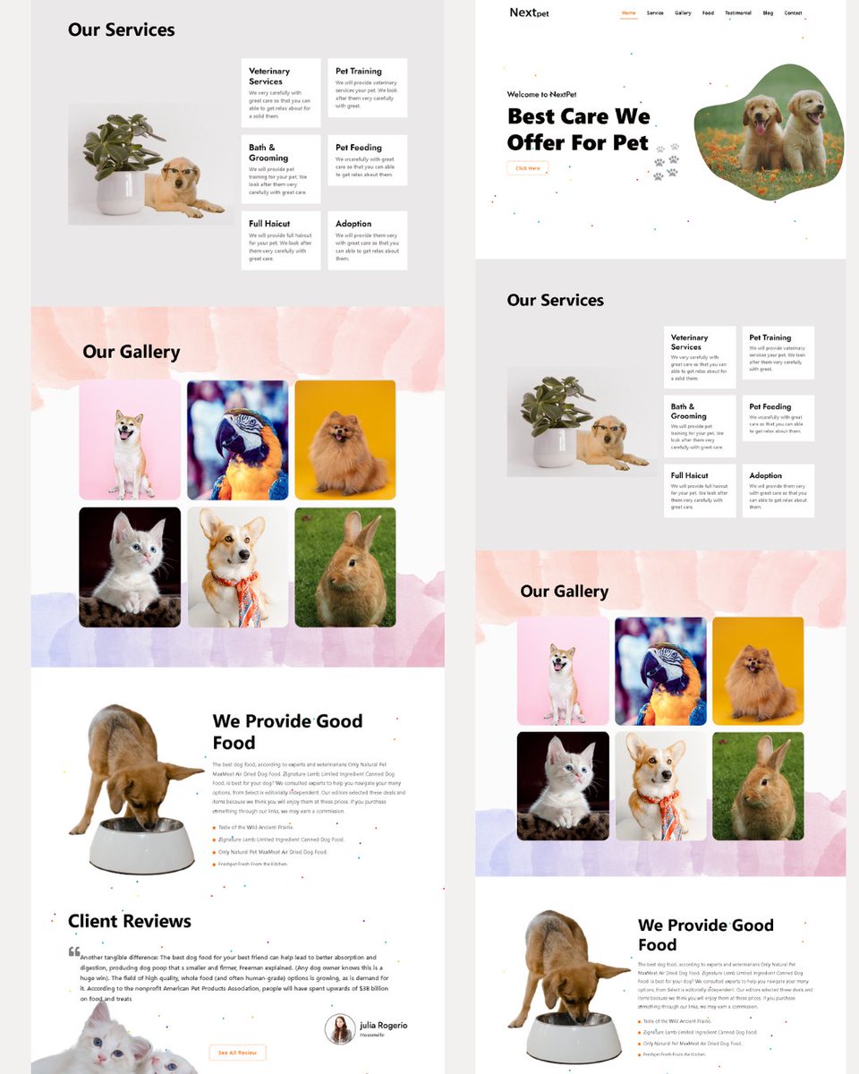 DevGeneration's tweet photo. 🐶❤️🐱 Do you love your pet ❤️ and you want to create a website for them?
Buy Now 👇
Full View Link:https://t.co/FT3egXW4c6
--
To make your website email us.👇
📧 nextgenerationdev278@gmail.com
--
#pet #petlovers #petdog #animal #animallovers #animals #html5 #css #usapets https://t.co/wN1p0o0Yoo