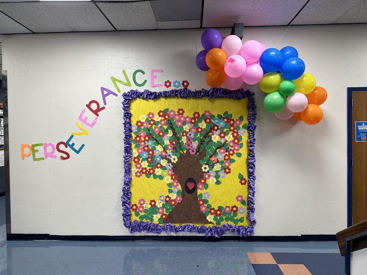 Our @IHeartCKH theme for the next two months is perseverance. Every students wrote 1 goal that they will try to achieve in the last 6 weeks of schools. They are the flowers and leaves in our tree. You got this Saints!!! #teamsanders #weareccisd #ccisdproud