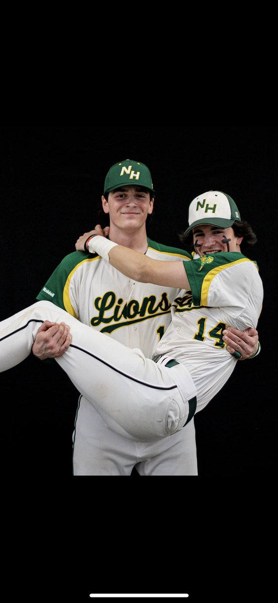 NHLionsBaseball's tweet photo. Pitching and defense carried us to a 5-0 win against Montgomery. Eddie Appollina and Chris Sand combined for 9k’s, 3 hits, and no runs scored. Tyler Anderson had two hits. Congrats to the JV guys on their 6-1 win. Let’s keep it up fellas!!! #funbaseball #stickers https://t.co/g7OCLgNE0V