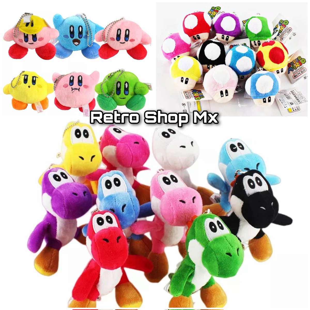 Los mejores llaveros de peluche de tus juegos favoritos 🎮🍄Envío gratis en la compra de 3 productos ✈️📦