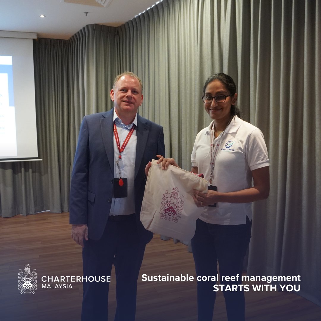 Charterhouse_My's tweet photo. Ms. Cynthia from Reef Check Malaysia recently visited our school and gave an amazing talk on the importance of coral reefs and the work of Reef Check Malaysia! #ProtectOurReefs #ConservationEfforts #InspiringTalk https://t.co/O5EkuKlpHR