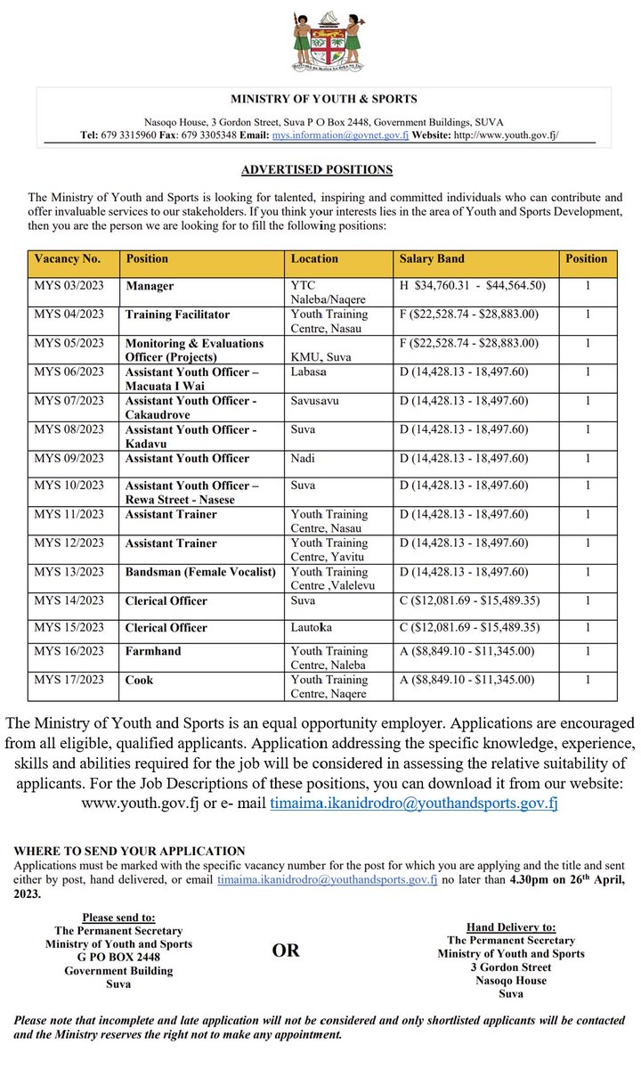 #governmentjobs MY&amp;S