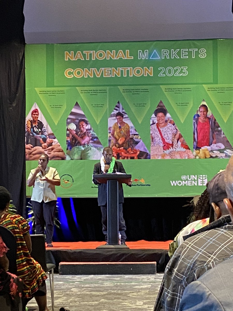 MissShawnEl's tweet photo. Hon Jason Peter, Minister for Community Devp, Religion &amp; Youth, and MP Huon-Gulf, speaking from the ❤️ abt his story and the opportunities afforded to him by his mother’s hard work in the informal economy. A story that resonates with many women and men here today. https://t.co/GZGKKaHkLm