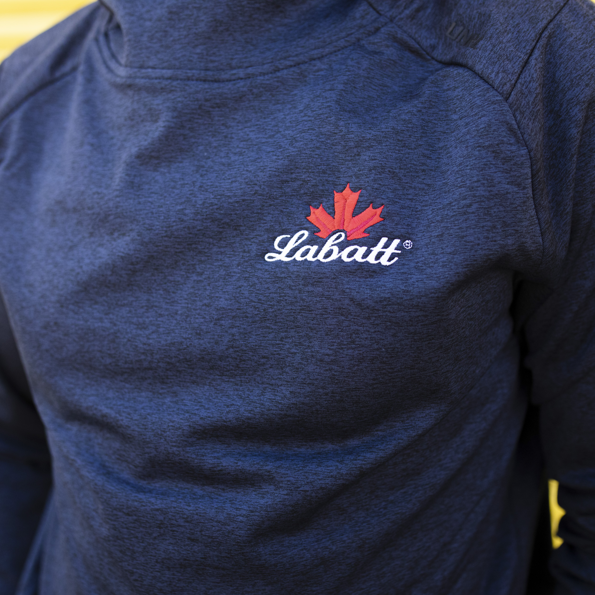 Labatt Blue Light on X Because the beers don t warm you up well on early spring days at the links we brought in this UNRL midweight golf hoodie. Up your game here