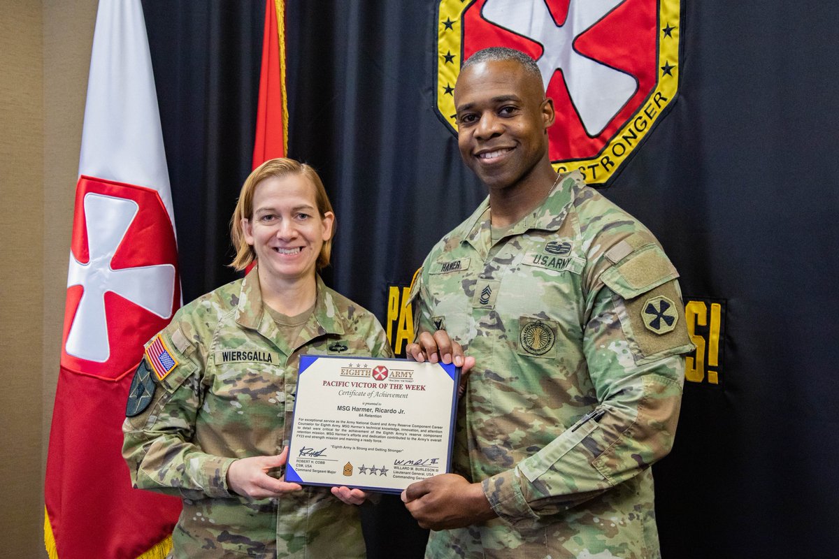 Eighth Army on Twitter "We salute Master Sgt. Ricardo Harmer Jr.! He