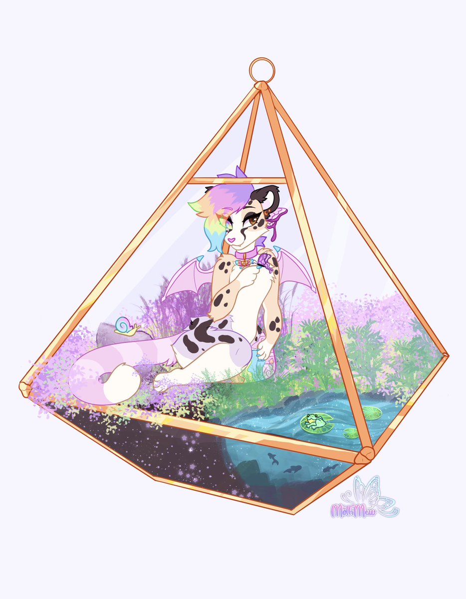 Mothmew's tweet photo. 🌸RAFFLE TIME!🌸

Winner will get a Spring Terrarium YCH of their character!

HOW TO ENTER

-Follow me (new followers welcome!)
- ❤️ and 🔁
- comment a SFW ref of the character you’d have drawn! (Any species with fur) 

Ends April 25th💖 https://t.co/oNtMSilHXj