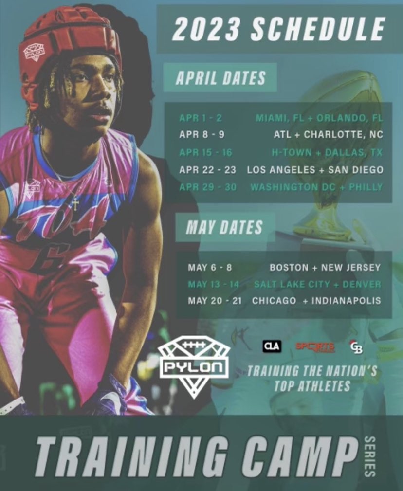 Swain4_'s tweet photo. Thank you @Pylon7on7 for the invite!! Can’t wait to compete. https://t.co/3zOx1AojBv