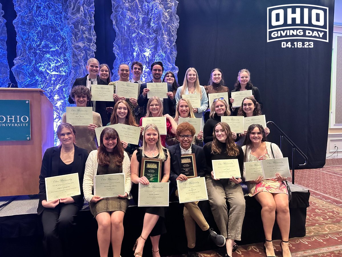 ThePost's tweet photo. Thank you to all 94 donors who helped us exceed our prior year #OHIOGivingDay goals. Shoutout to Andrew Logan ('10) and the Revada Foundation for the $5k challenge gift that put us over $15k! There is still time to donate! Support #experientiallearning https://t.co/pluF23Kgcu https://t.co/pCO43G6KiX