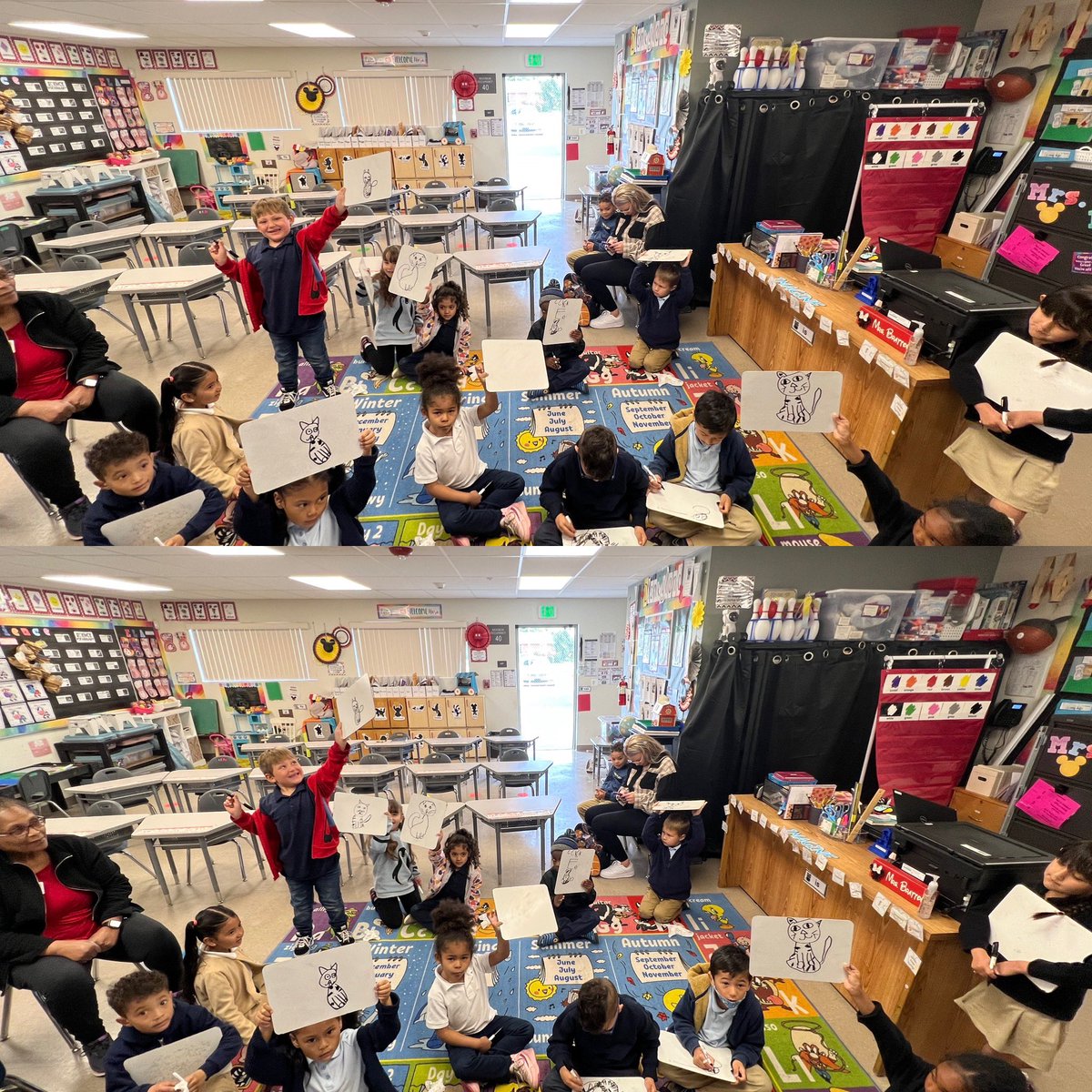 vbrattolitk's tweet photo. So far, this week in TK/K, at Ivy Academia we have explored some new learning centers, practiced forming C/K/E, drew a cat directed by me, and celebrated Brysonโs star student week! ๐โญ๏ธ๐คฉ #ivyacademiatk #ivyacademiak #iaecspumas https://t.co/VHOH0xIJvO