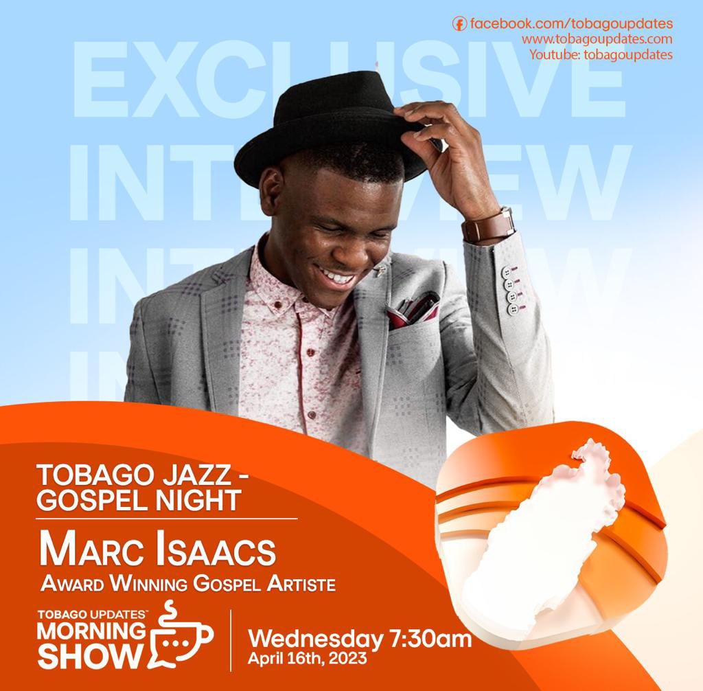marcisaacsmusic's tweet photo. Catch me live tomorrow on Tobago Updates for an exclusive interview! https://t.co/m4vsjcga4q