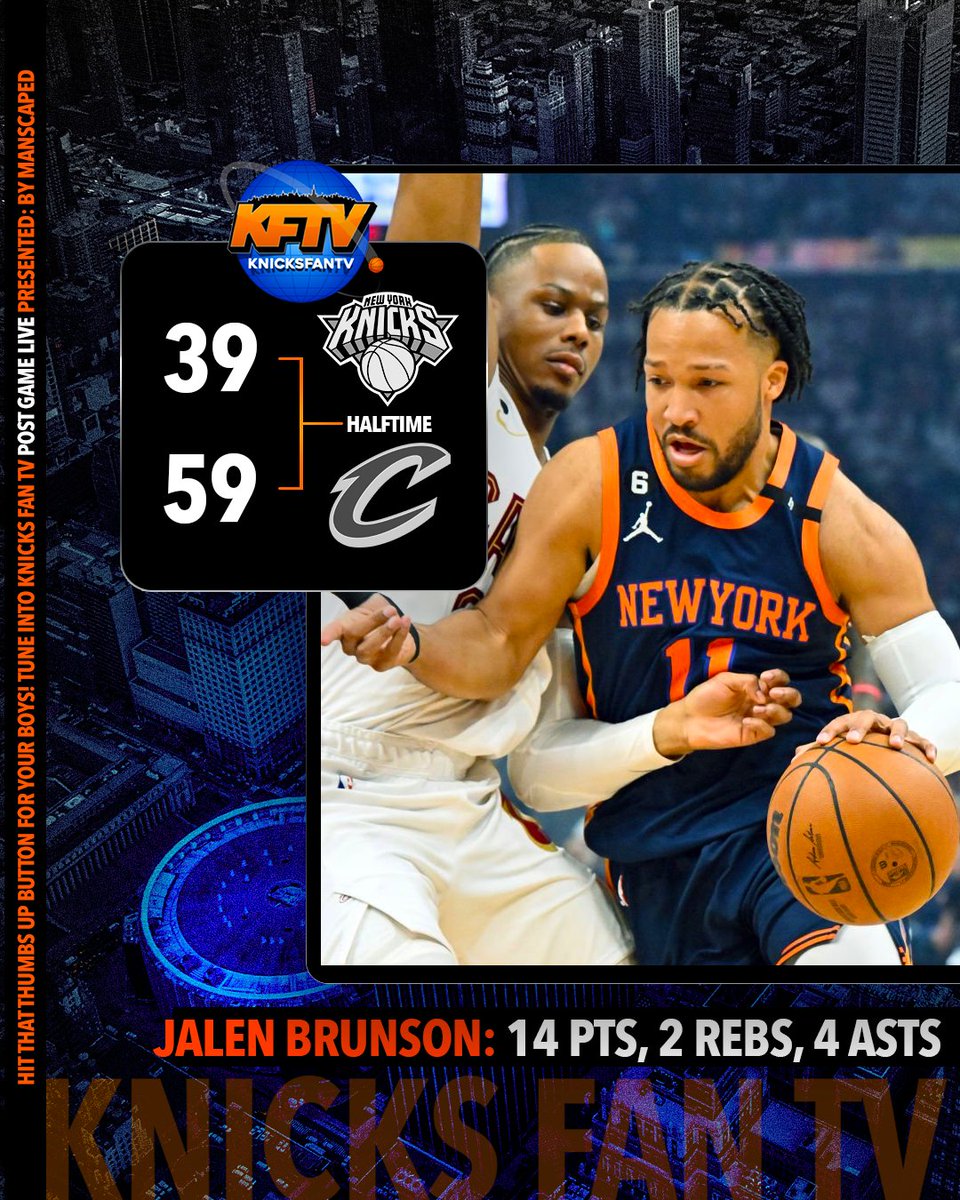 Knicks Fan TV 🏀🎥📺🏁 on Twitter "The Knicks are down 3959 at the half