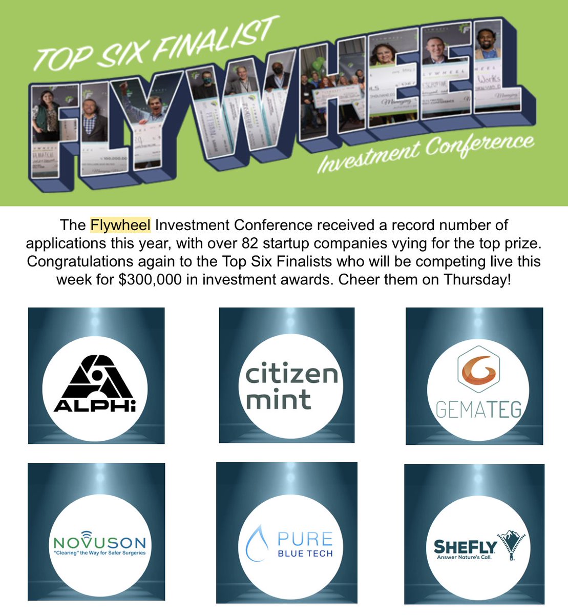 As last years fan favorite we are excited to see another year of the Flywheel Investment Conference. Come to Wenatchee and network with our CEO, Steve Mantle at this exciting event for start-ups and investors! #flywheelconference #networking #investing #investment #data #agtech