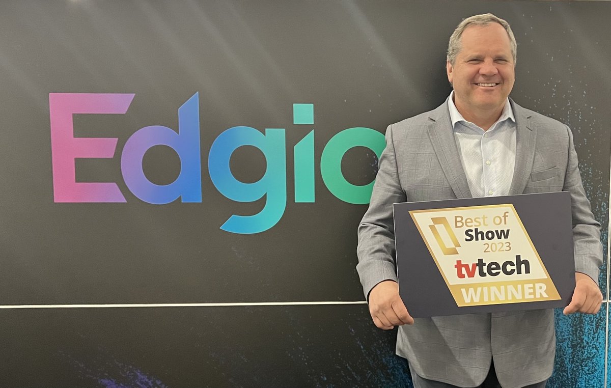 edgioinc's tweet photo. #Edgio is excited to share that we have received a 2023 NAB Best of Show Award for Uplynk!  

This award is for those exhibiting at the @NABShow, acknowledging the very best on display at this year's convention. Thanks, @TVTechnology!

#NABShow #Uplynk #BestOfShow https://t.co/DHgpJ42d0j