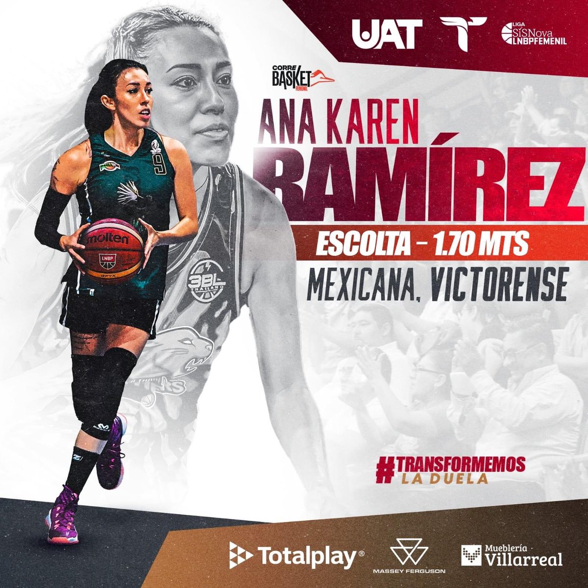 Fito_Rmz's tweet photo. . @CorrebasketUAT da a conocer que la victorense @anakarenhoops formará parte del equipo en la Temporada 2023 de la @LNBPFEMENIL
Ana Karen ya con experiencia en ligas profesionales nacionales y extranjeras tanto en la modalidad 5x5 como 3x3.
#JuntosHaciendoHistoria #LNBPF https://t.co/lR7t6TBWJ9