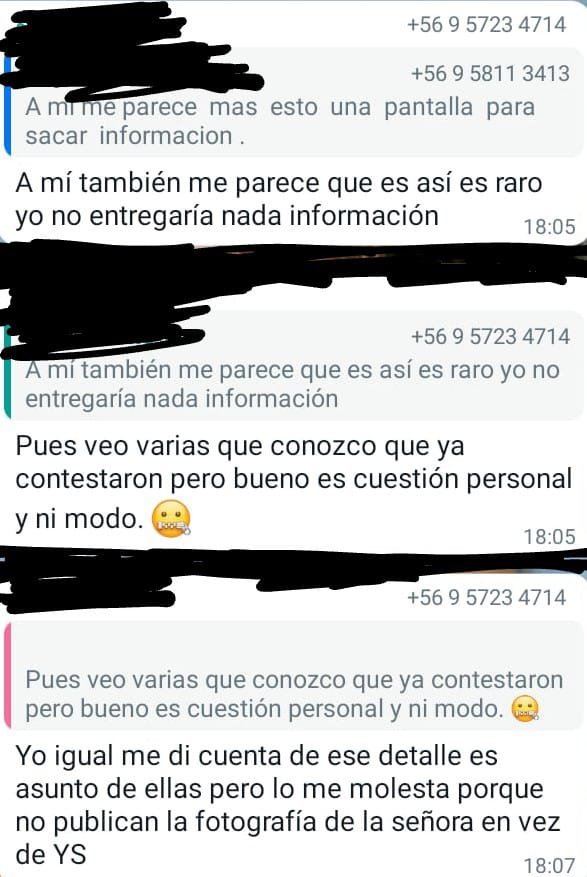 alverjitas501's tweet photo. Y para que no diga que hablo sin pruebas o que es una pantalla para sacar información aquí dejo esto para que todas sean testigo de todo el asunto y obviamente no diré mi identidad porque usted tiene fama de funar a las personas con su grupito a las que no cuadran con sus ideas https://t.co/q9j9JKGDRo