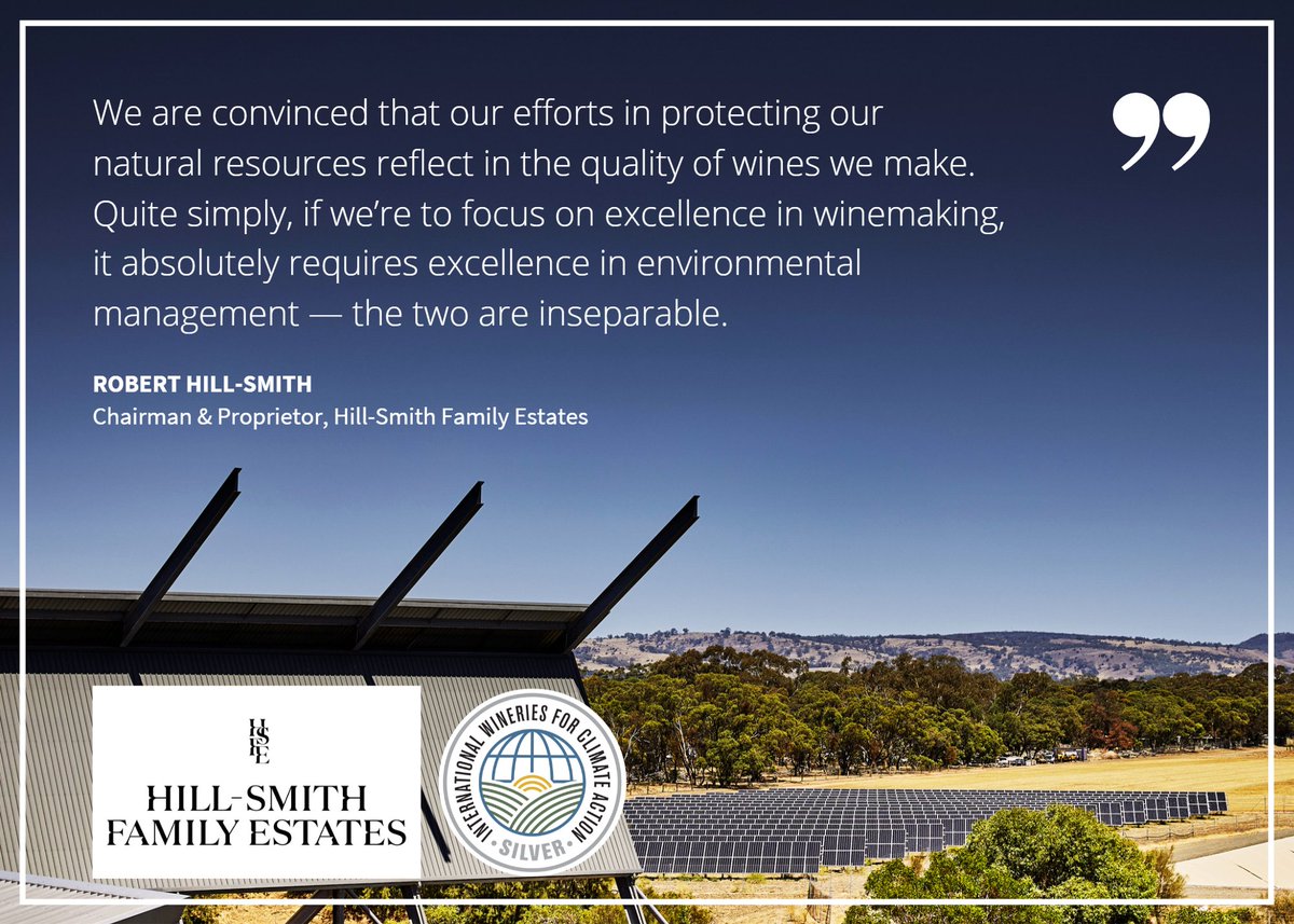We are thrilled that Hill-Smith Family Estates has achieved IWCA Silver Membership!

A six-generation wine industry pioneer with 5 wineries across South Australia, Tasmania and New Zealand, Hill-Smith Family Estates puts sustainability at the core of its business and its wines.