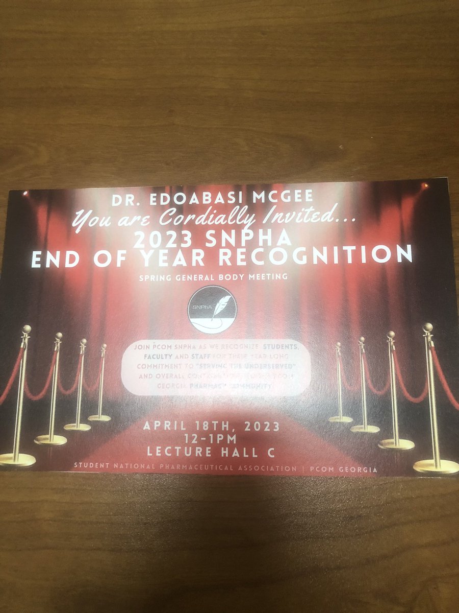 ASPPHARMD's tweet photo. I am so proud of my PCOM #pharmacystudents leadership in #SNPhA all year they worked so hard serving the #underserved I am so happy to see that they were recognized at the school wide student org awards night…they did some amazing work #TwitteRx #PCOMPROUD https://t.co/slQbV0qkja