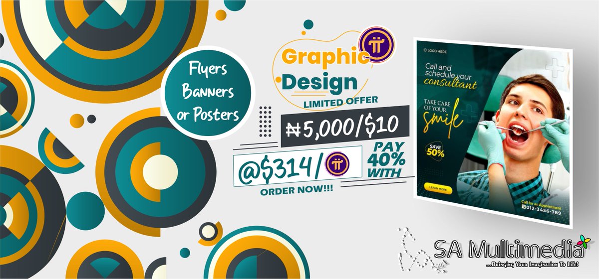SA_Multimedia_'s tweet photo. A beautiful flyer, banner or poster, shared or electronically distributed, has been proven to have yeileded more customers than most means of advertisements. 

Get the best design and price with us, at N5,000/$10. If you are a Pi coin manner, you also get the chance to pay 40% https://t.co/xx8SOS0eMY