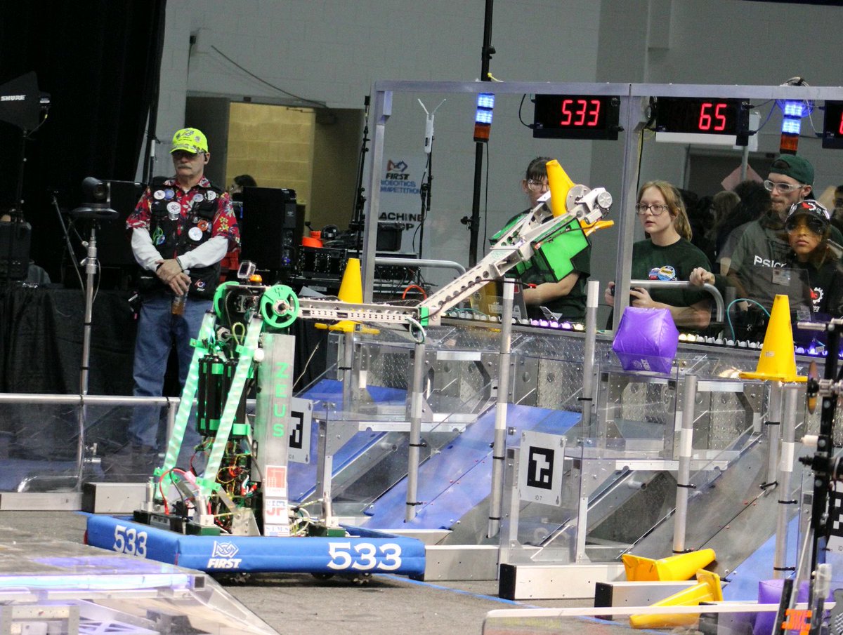 frcteam533's tweet photo. Less than 24 hours until we're back on the field!π€π±
#Team533 #PSIcotics #FIRSTRobotics #FRC #OMGRobots #Robots #STEM https://t.co/lou7lnLl2I