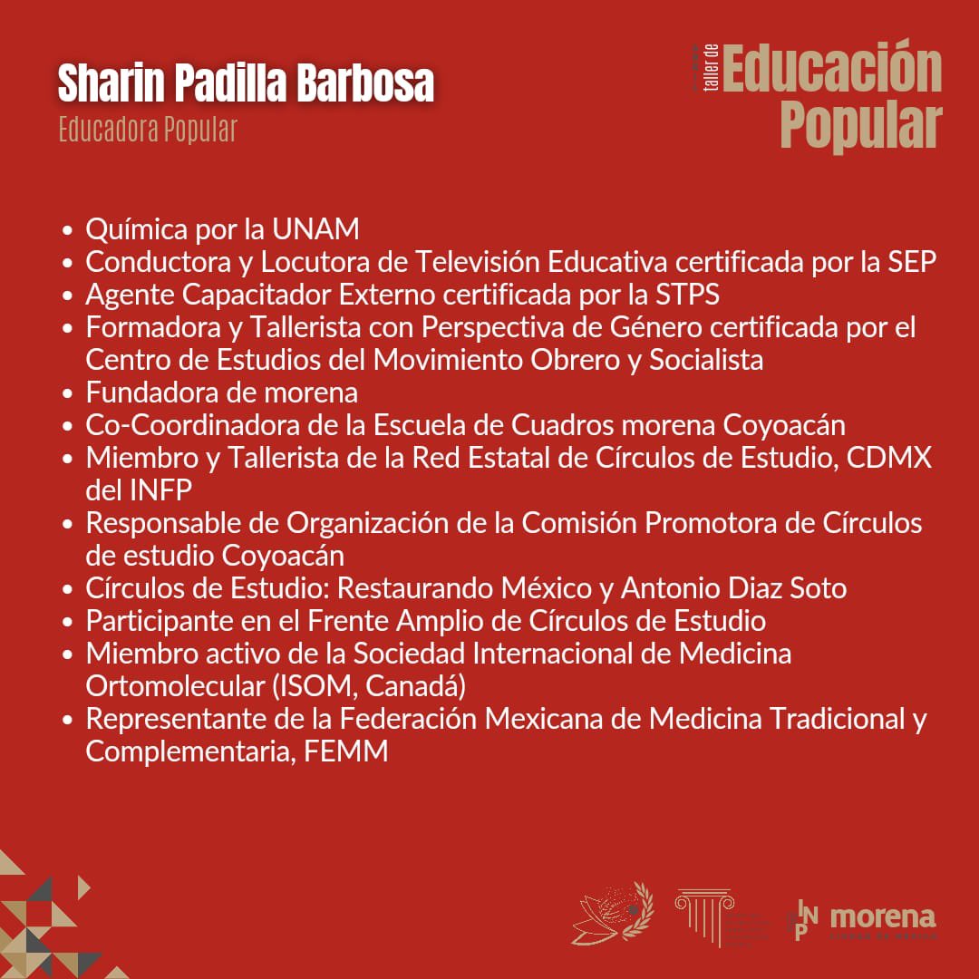 FPolticaCDMX's tweet photo. Les presentamos a l@s primer@s tres ponentes de nuestro Taller de Educación Popular. 😃

L@s cuales se encargarán de compartir su experiencia y talento con nosotros este sábado 22 y domingo 23 de abril.🙌

No faltes.✨ https://t.co/DT0r5p1rX8
