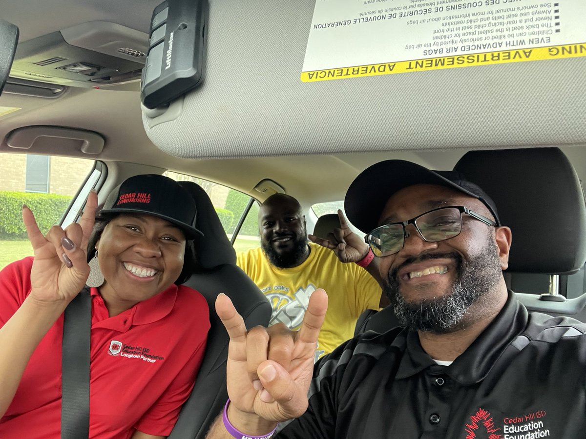 Bond blitz was awesome. Thanks <a href="/MaryRobinson_07/">Mary Robinson Ph.D</a>  and <a href="/Mr_WDavis11/">William Davis</a> for the good conversation and laughs. Truly enjoyed getting the steps in! Thanks <a href="/CHISDFACE1/">CHISD Family and Community Engagement</a> for the opportunity to inform our community. It’s a great day to be a Longhorn! <a href="/cedarhillisd/">Cedar Hill ISD</a>