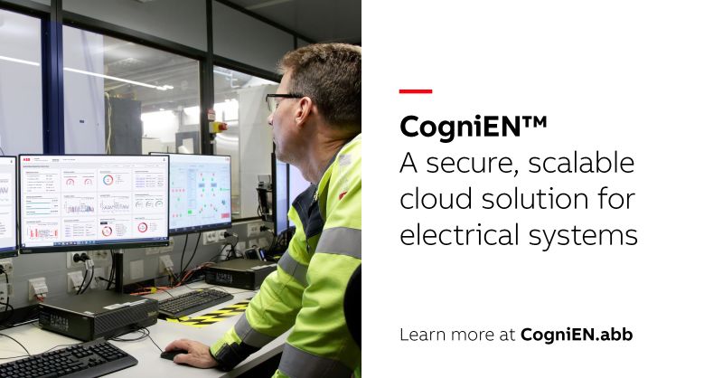 The ABB CogniEN cognitive electrical network solution delivers safe, smart and sustainable electrical infrastructures through data-driven insights that reduce costs and drive operational efficiency.

lnkd.in/e3cAqjJe

#FirstInDigital #cloud #electricalsystems #ELAUABB