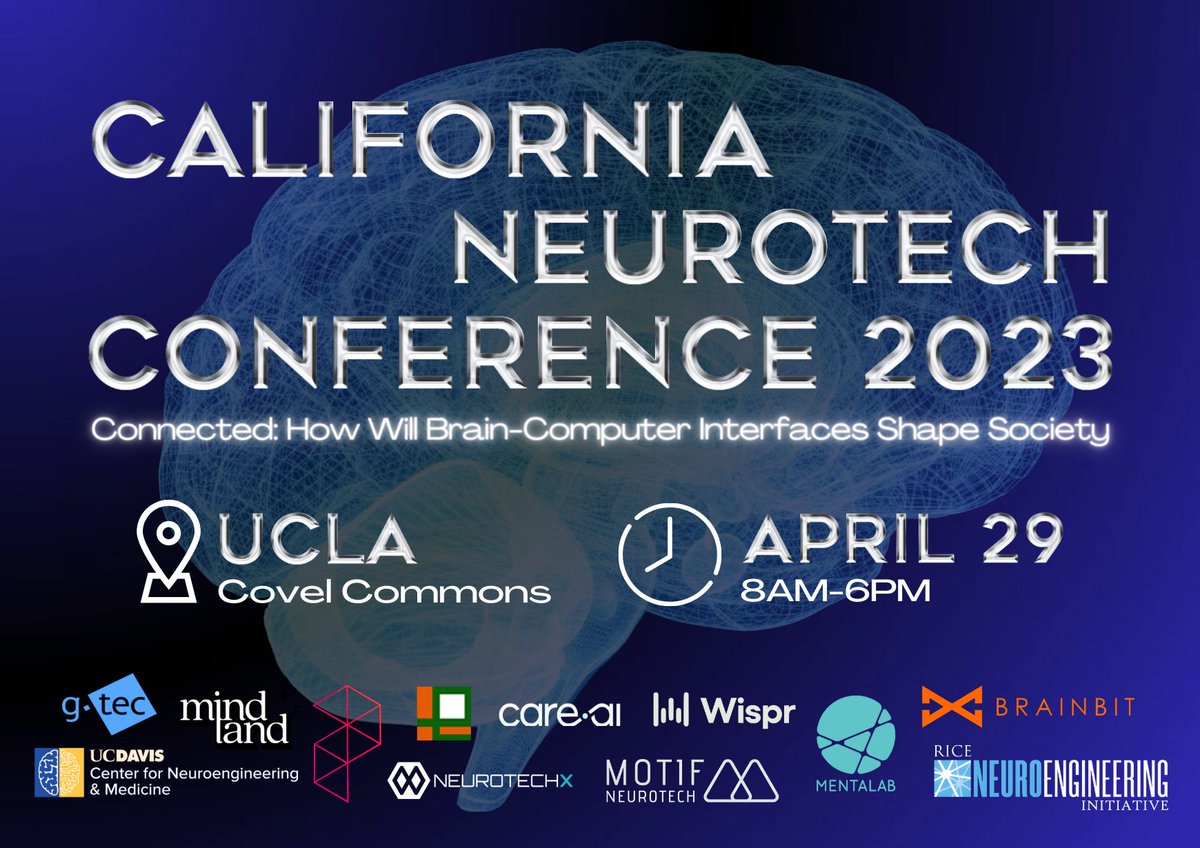 calneurotech's tweet photo. @elonmusk will you attend our neurotech conference?🚀 We’re hosting the FIRST EVER in-person student-led California Neurotech Conference at UCLA on April 29. Find all event details and register here: https://t.co/TfmdezBPnc. We’ll give you free merch if you show up @elonmusk 😎🧠 https://t.co/FIrtfDgjUf