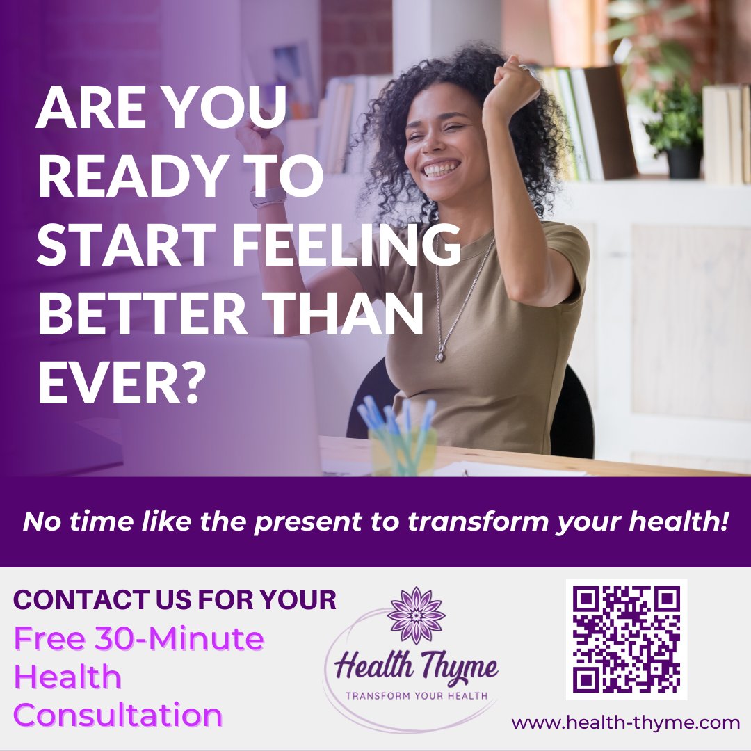 Ready to feel better than ever? As a certified health coach, I can help you create a personalised plan to achieve your health goals. Let's work together to make your health a top priority! #HealthCoach #Wellness #Transformation #HealthThyme