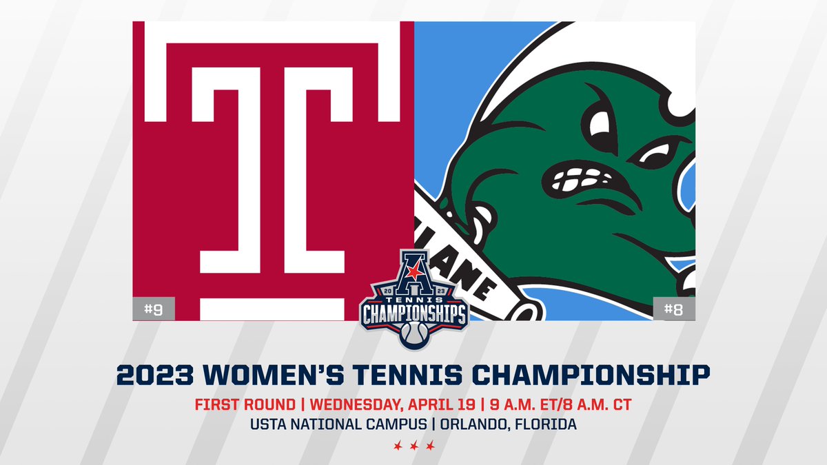 🎾FIRST ROUND 🎾

<a href="/TempleWTennis/">Temple Women’s Tennis</a> vs @GreenWaveWTenn 

Live scoring 🔗 statbroadcast.com/events/central…
