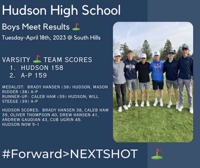 Hudson G/B Golf tweet media
