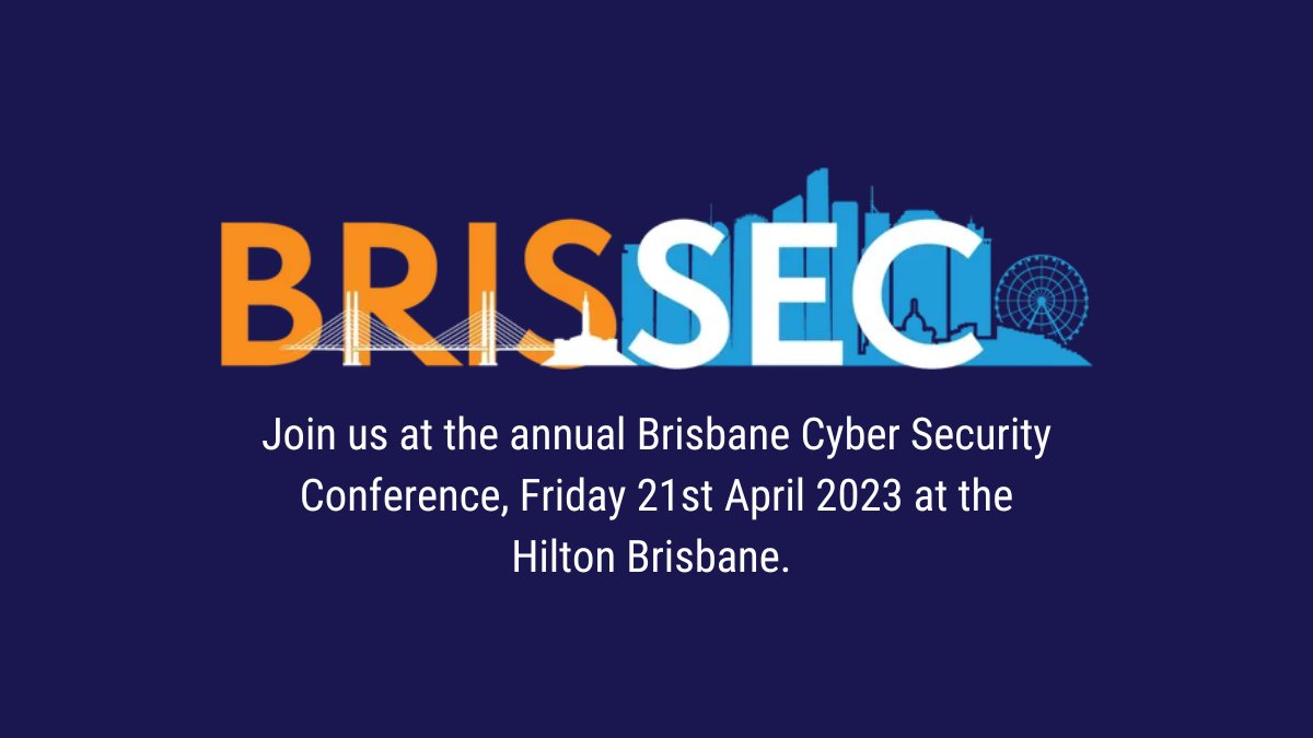 proofpoint's tweet photo. We are thrilled to be a Gold sponsor for @AISA_National's Brisbane Cyber Security Conference, #BrisSEC, happening this Friday 21 April 2023!
Keen to learn how Proofpoint can help you protect people and defend data? Be sure to find us at the event. https://t.co/EprcYqe2D1 https://t.co/RBGk7JGxVn