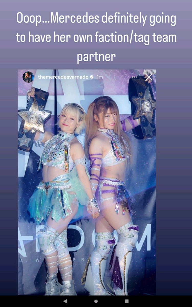 SiMrMercdesMone's tweet photo. Just leave this here...........@MercedesVarnado needs a tagteam partner in Japan in @we_are_stardom @wwr_stardom @njpw1972 @njpwglobal @njpwworld seems like we need a starr ๐โญ a trinity Starr๐โญ #BossGlow๐๐๐๐๐๐ reunited hopefully on Sunday the @we_are_stardom ple ppv๐๐ https://t.co/par4C39p7e