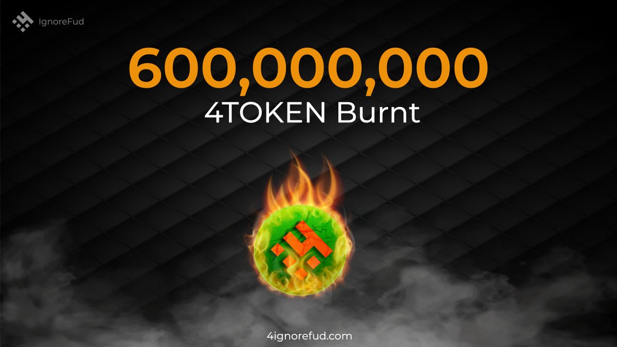 fishkoin_army's tweet photo. #IgnoreFud and Keep Burning🔥

🎉Congratulations! #IgnoreFudArmy, for reaching $5M FD Marketcap. As promised, we have burned 600,000,000 #4TOKEN.

✅Proof: https://t.co/qdDAGjkON6

🚀Next stop is $10M FDM = 1B #4TOKEN will be burned.🔥

#memecoin #IgnoreFud #CORE #BSC #4TOKEN https://t.co/eRrQl8vC1s