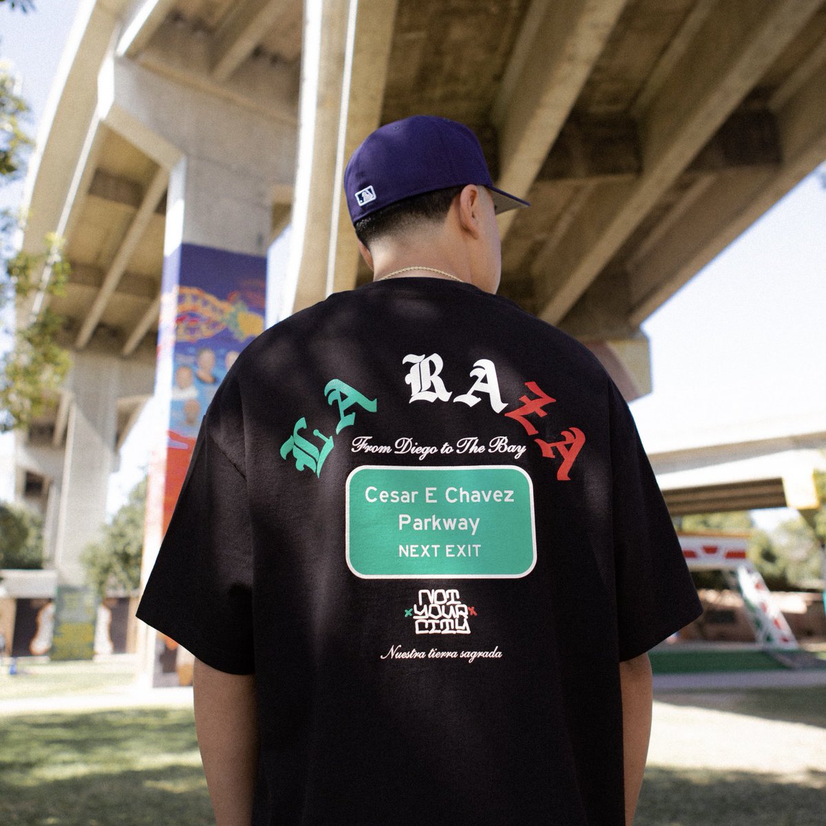 NOTURCITY's tweet photo. “CESAR CHAVEZ” TEE — AVAILABLE THIS SATURDAY, APRIL 22nd AT CHICANO PARK DAY (BOOTH 78) LOCATED NEAR THE ZAPATA STATUE.

THIS TEE IS ONLY AVAILABLE IN-PERSON AND IS ON A FIRST COME, FIRST SERVE BASIS. THE CHICANO PARK DAY EVENT WILL RUN FROM 10am-5pm. EARLY ARRIVAL SUGGESTED. https://t.co/y6Qtrem4MK