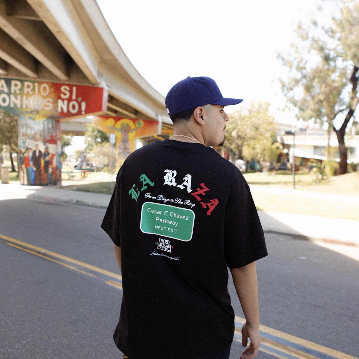 NOTURCITY's tweet photo. “CESAR CHAVEZ” TEE — AVAILABLE THIS SATURDAY, APRIL 22nd AT CHICANO PARK DAY (BOOTH 78) LOCATED NEAR THE ZAPATA STATUE.

THIS TEE IS ONLY AVAILABLE IN-PERSON AND IS ON A FIRST COME, FIRST SERVE BASIS. THE CHICANO PARK DAY EVENT WILL RUN FROM 10am-5pm. EARLY ARRIVAL SUGGESTED. https://t.co/y6Qtrem4MK