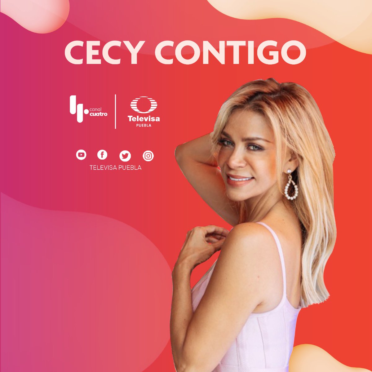 Televisa Puebla on Twitter: "📺 Ahora en 𝗧𝗲𝗹𝗲𝘃𝗶𝘀𝗮 𝗣𝘂𝗲𝗯𝗹𝗮 Cecy Contigo con @cecy_gtz ⭐️ 🔴 Sigue el