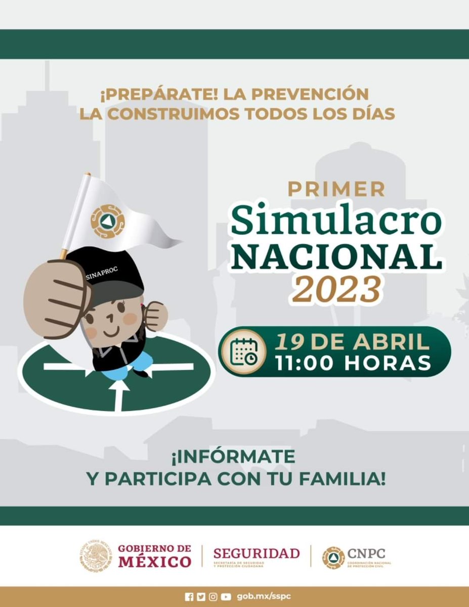 Cecati155's tweet photo. Un simulacro es la oportunidad de definir y practicar las acciones que la sociedad debe emprender ante una emergencia, con la finalidad de salvar vidas. Por eso, tu participación es muy importante.

#Prevention 
#Capacitacion 
#CECATI https://t.co/k2CwPa2s2t