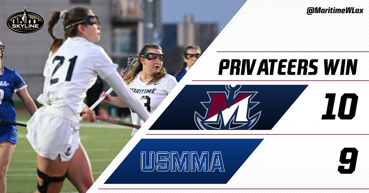 Maritime Privateers (@mtimeprivateers) on Twitter photo 🥍 #PRIVATEERSWIN 🥍
The Ship's Wheel Trophy is OURS!! <a href="/MaritimeWLax/">Maritime WLax</a> scores 4 goals in the fourth quarter to beat Merchant Marine, 10-9!
#GoPrivateers ⚓️ 🥍 #PRIVATEERSWIN 🥍
The Ship's Wheel Trophy is OURS!! <a href="/MaritimeWLax/">Maritime WLax</a> scores 4 goals in the fourth quarter to beat Merchant Marine, 10-9!
#GoPrivateers ⚓️