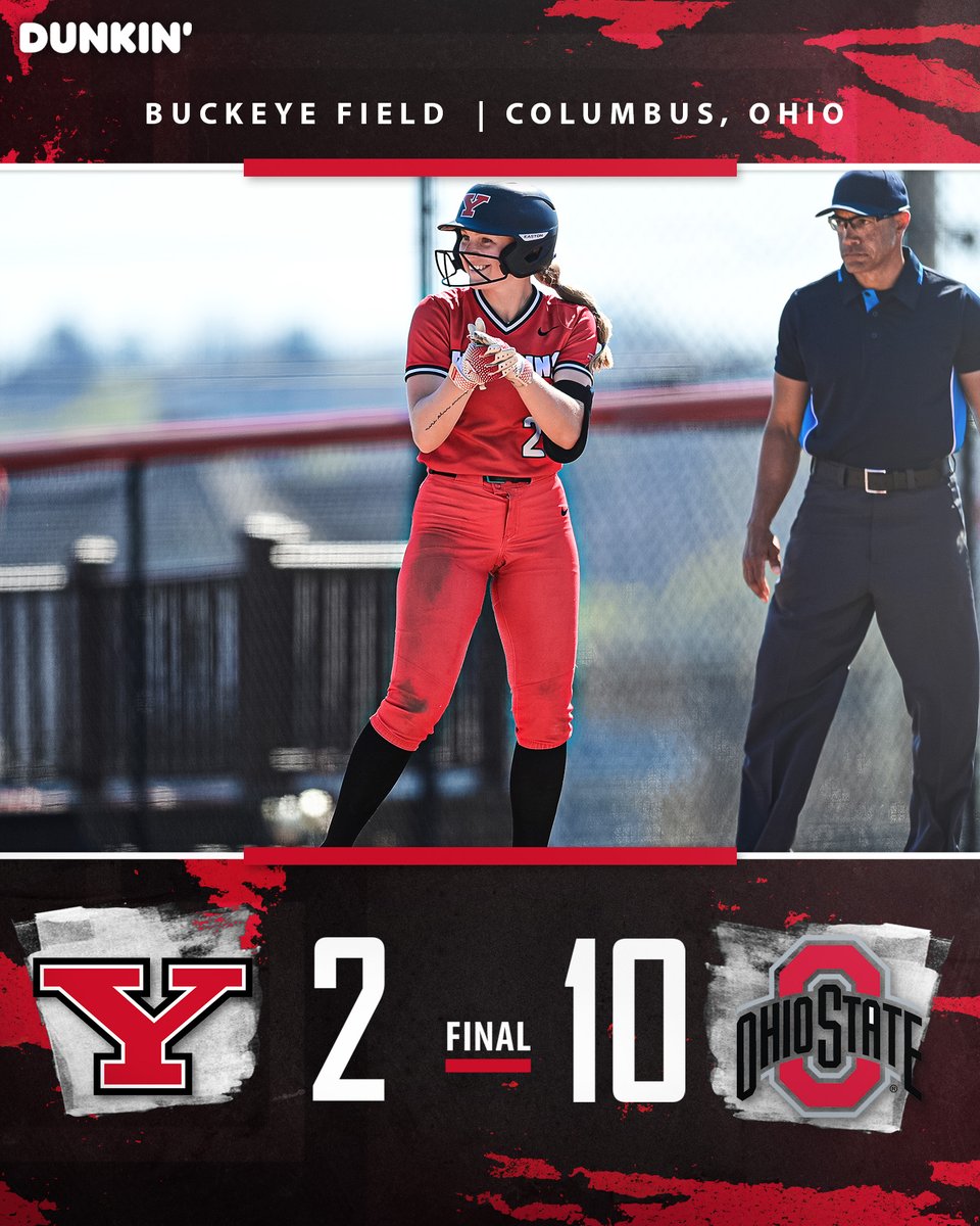 Final from Columbus

OSU 10
YSU 2

Elyssa Imler went 2-for-2 and scored a run.

#GoGuins