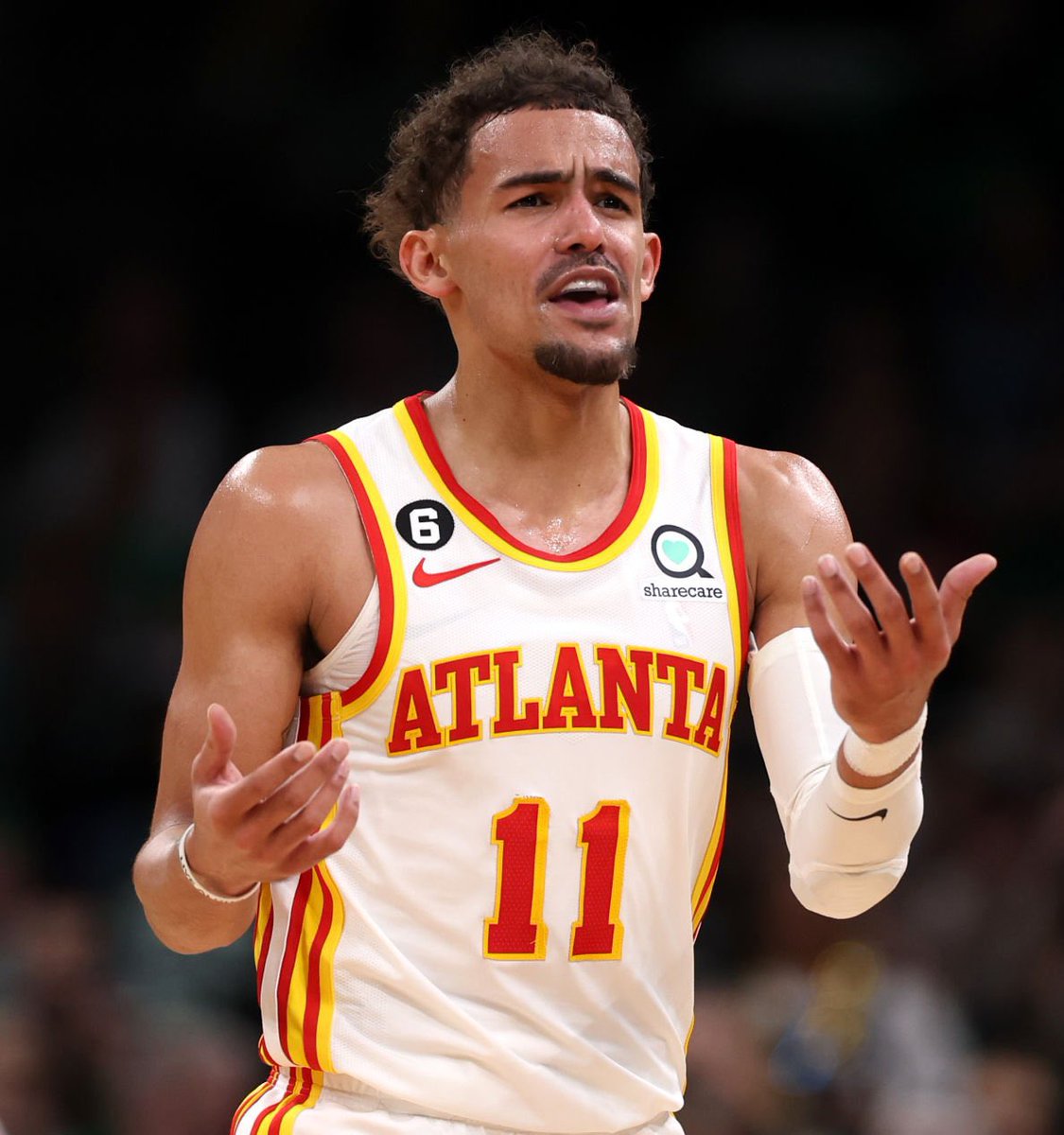 TheDunkCentral's tweet photo. Trae Young over his last 8 playoff games: 

9/22 FG - 2/8 3PT
5/18 FG - 1/5 3PT 
2/12 FG - 0/5 3PT
3/11 FG - 3/10 3PT
6/14 FG - 2/6 3PT
10/20 FG - 2/10 3PT
1/12 FG - 0/7 3PT
4/17 FG - 0/6 3PT https://t.co/x2smXYUOJX
