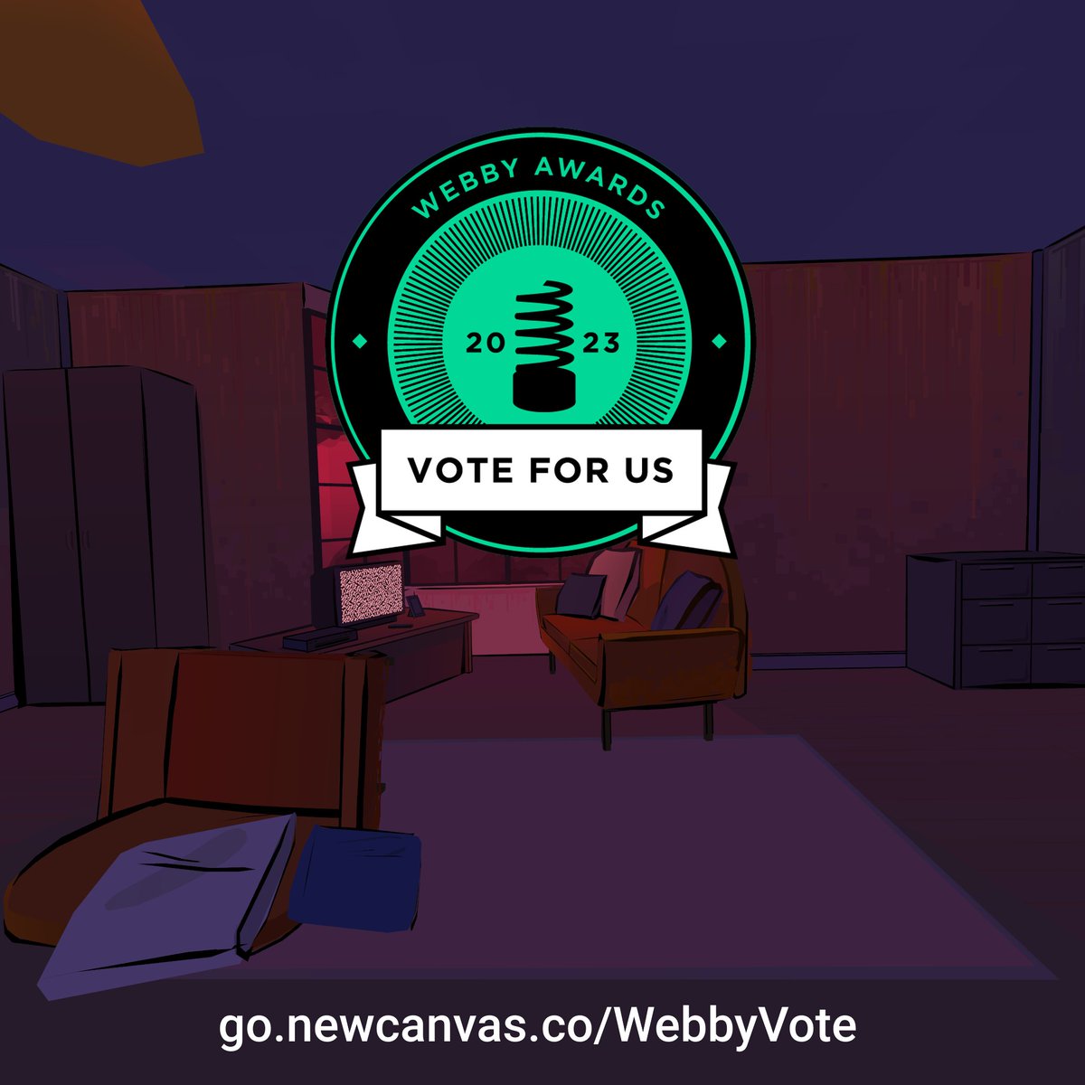 Voting for <a href="/TheWebbyAwards/">The Webby Awards</a> ends soon (20th of April). Head over to the voting page to have your say! go.newcanvas.co/WebbyVote @NewCanvasXR #webbys