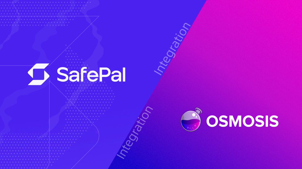 SafePal's tweet photo. 📢@safepal is proud to announce the integration for @osmosis in the hardware wallet &amp; mobile app for greater cross-chain interoperability

Learn how to manage your Osmosis assets &amp; own your #crypto adventure here👇
https://t.co/rxHb4aENIU https://t.co/POaY8JYYIa