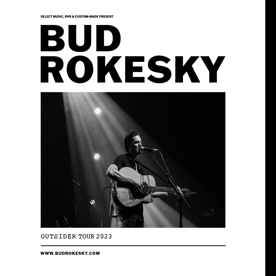 BudRokesky's tweet photo. Here we go! In support of my debut album OUTSIDER I'm playing a bunch of shows along the coast. Check out https://t.co/n8Rm6GqePi and we'll see you there - thanks to @rvrlabel @selectmusic @custommade0 @mattcorby @hancock_jeremy #budrokesky #live #music #tour #australian #country https://t.co/XbdZmfb6FH