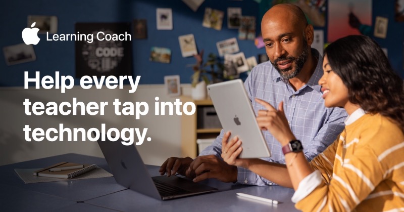 AppleEDU's tweet photo. Discover Apple Learning Coach. This free certification program trains coaches to help teachers and students get the most out of Apple technology.

Learn how Apple Learning Coach can transform teaching and learning at your school.